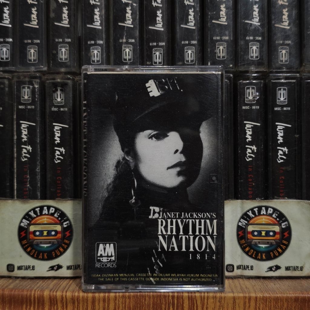 Kaset - Janet Jackson - Rhythm Nation - Janet Jackson’s - Radio Tape - Kaset Pita - Radio - Pemutar 