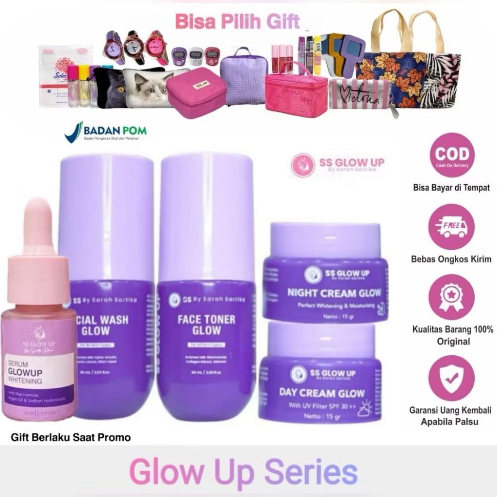 Paket Glowup Cream SS Glow Up by Sartika Diman Skincare