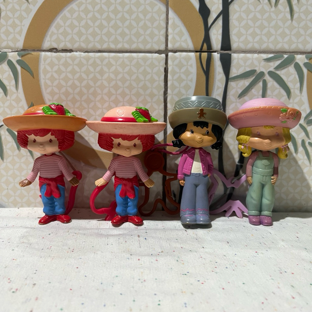 Strawberry Shortcake Mainan Boneka Mcd Vintage Doll, Orange Blossom, Lemon Meringue, Blueberry Muffi