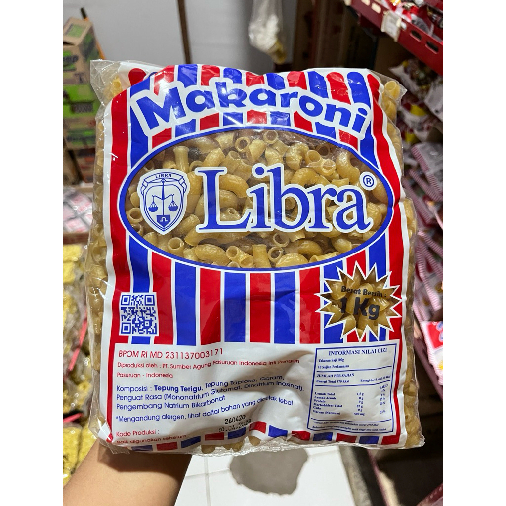 Makaroni mentah siap goreng | makaroni libra snack mentah | Libra makaroni 1 kg mentah murah