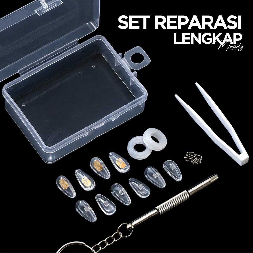 MORIARTY - Set Reparasi Lengkap Obeng Nosepad HIdung Baut Earhook Telinga Medan