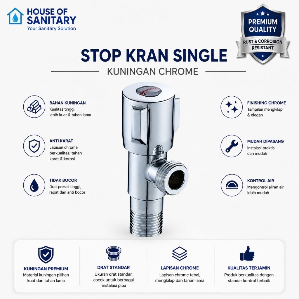 stop kran kuningan/ stop kran single
