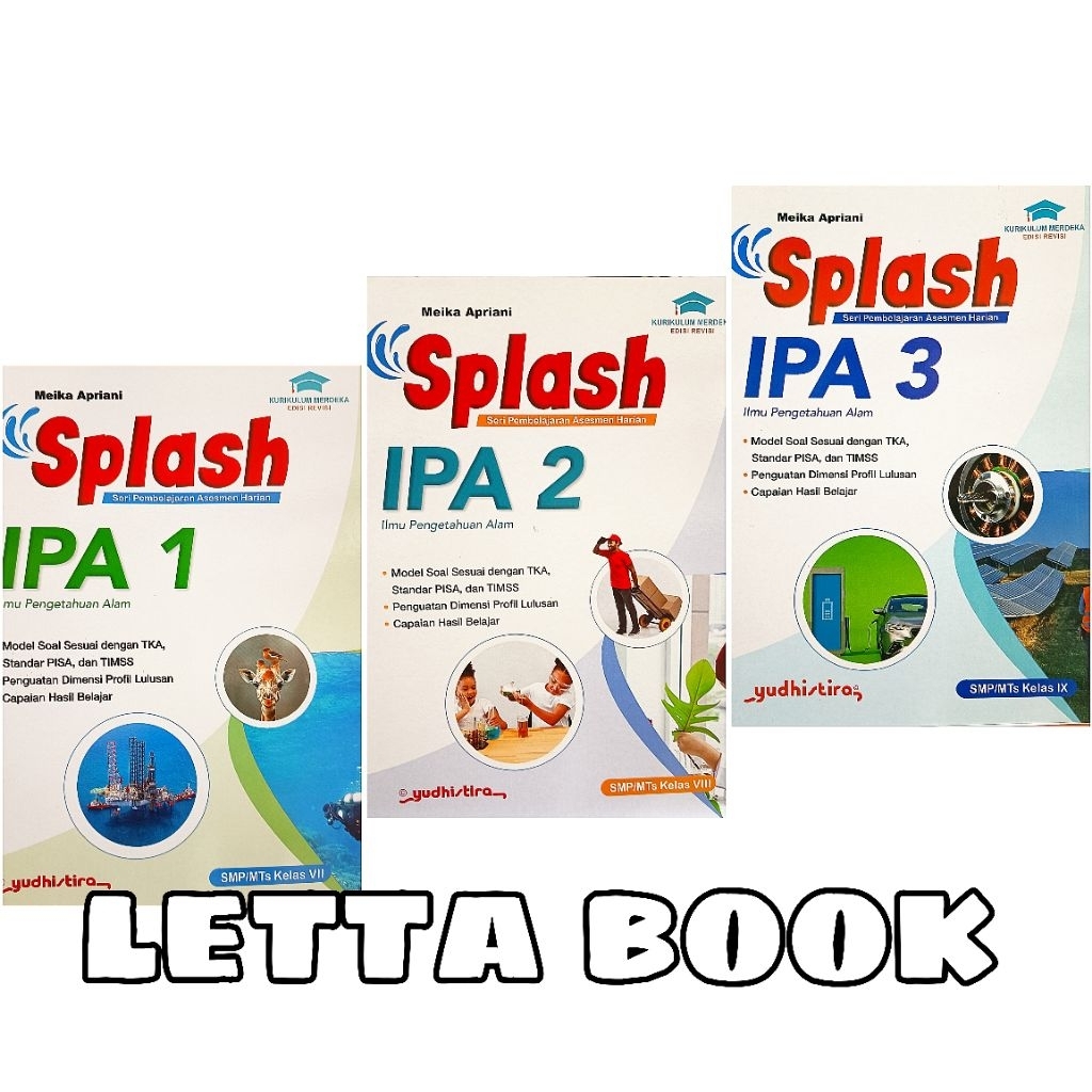 BUKU YUDHISTIRA SPLASH IPA KELAS 7 8 9 SMP/MTs KURIKULUM MERDEKA REVISI PM