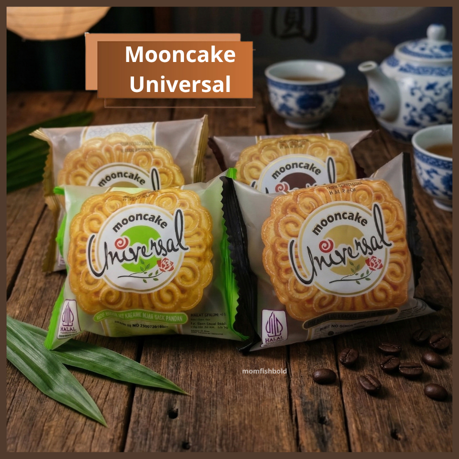 Kue Bulan Mooncake Universal Isi Kacang Hijau Lembut & Halal - All Varian