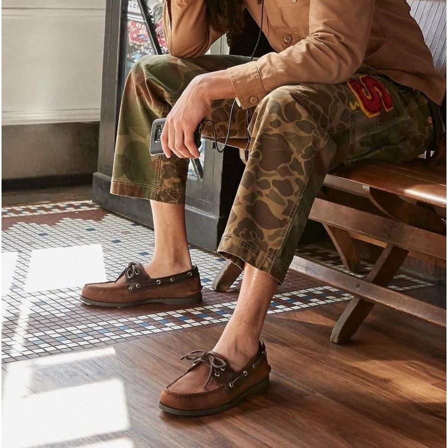 Sepatu Pria Sperry Top Sider Nubuck Boatshoe Original