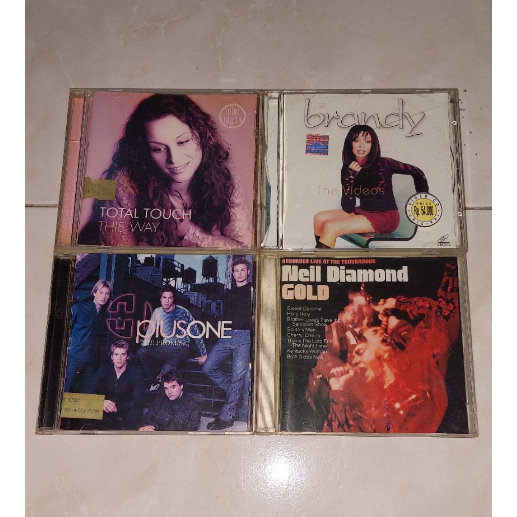 cd & vcd TOTAL TOUCH-This Way / BRANDY-The Videos / PLUS ONE-The Promise / NEIL DIAMOND-GOLD (2)