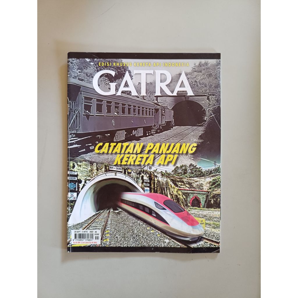 MAJALAH GATRA 29 SEPT- 5 OKT 2022 EDISI KHUSUS KERETA API INDONESIA