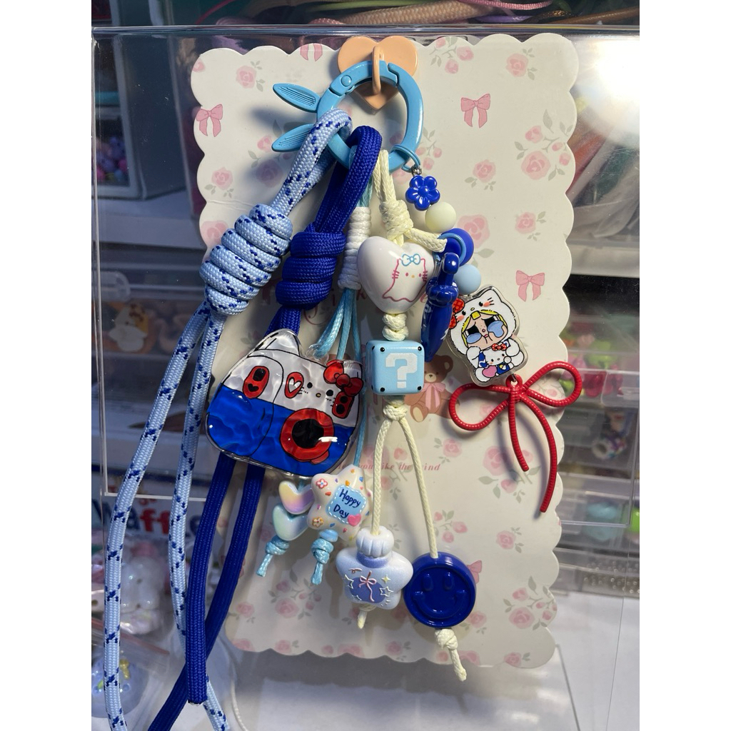 Bagcharm ganci lucu gantungan Hello Kitty Hk Peko New Handmade