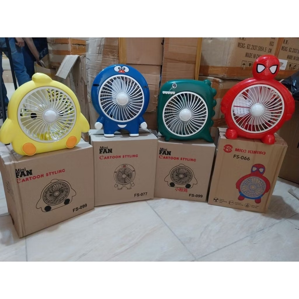 Kipas angin karakter besar kipas 8 inch kipas motif portable kipas meja karakter