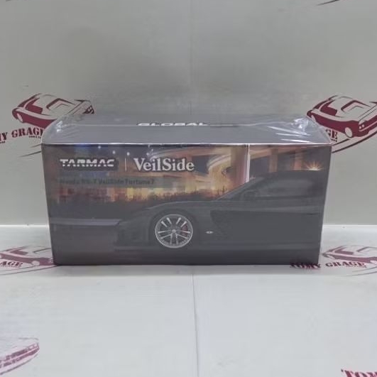Tarmac Works Mazda RX7 RX-7 VeilSide Fortune7 Grey Metallic / Black