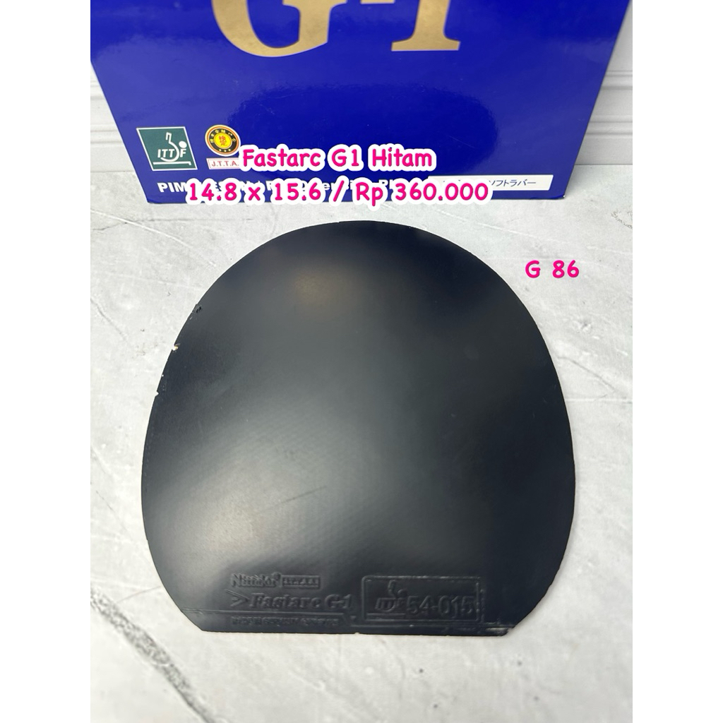 second karet pingpong tenis meja fastarc G1 warna hitam