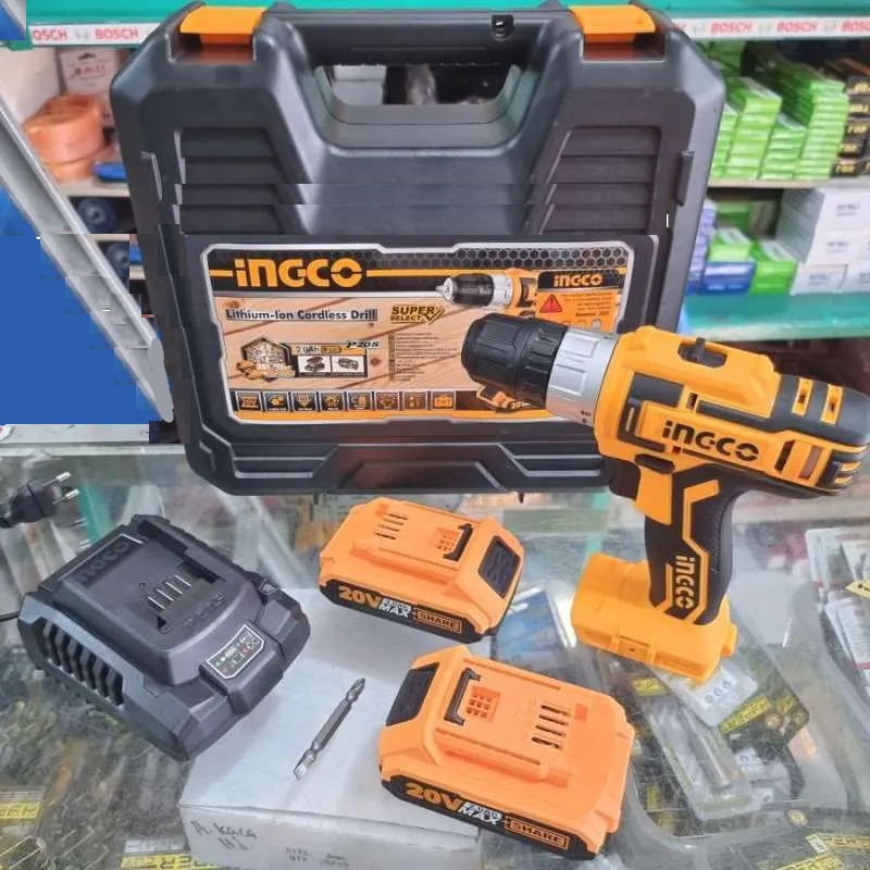 INGCO CDLI200215 / CDLI20024 MESIN BOR CORDLESS DRILL 20V INDUSTRIAL