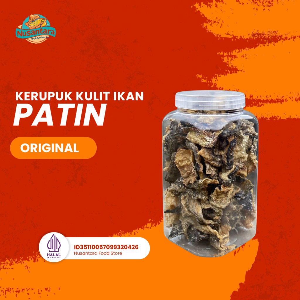 Kerupuk Kulit Ikan Patin 230gr Original Fish Skin Crispy Ikan Patin