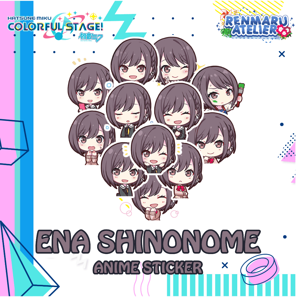 Stiker Anime Game Project Sekai ENA SHINONOME | Stiker Laptop HP