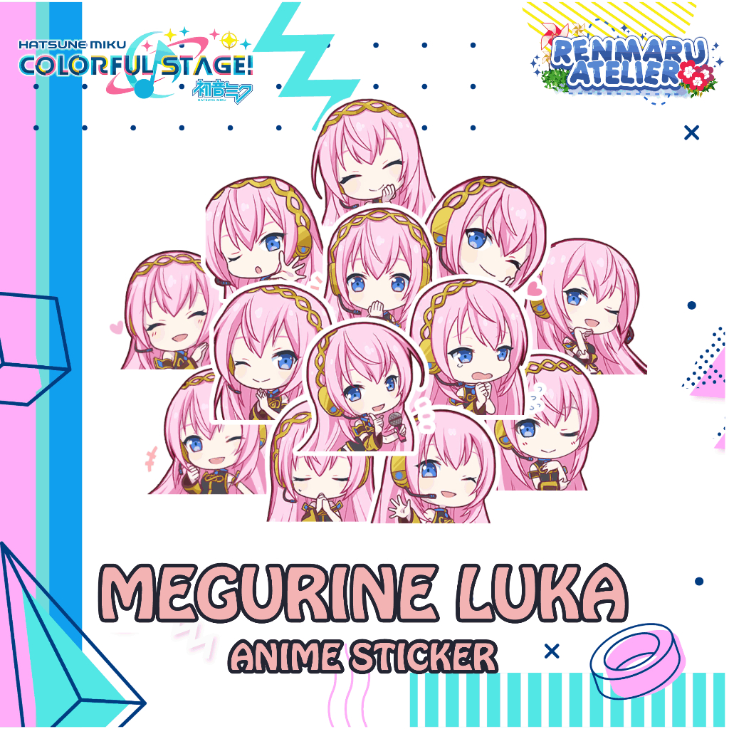 Stiker Anime Game Project Sekai MEGURINE LUKA | Stiker Laptop HP
