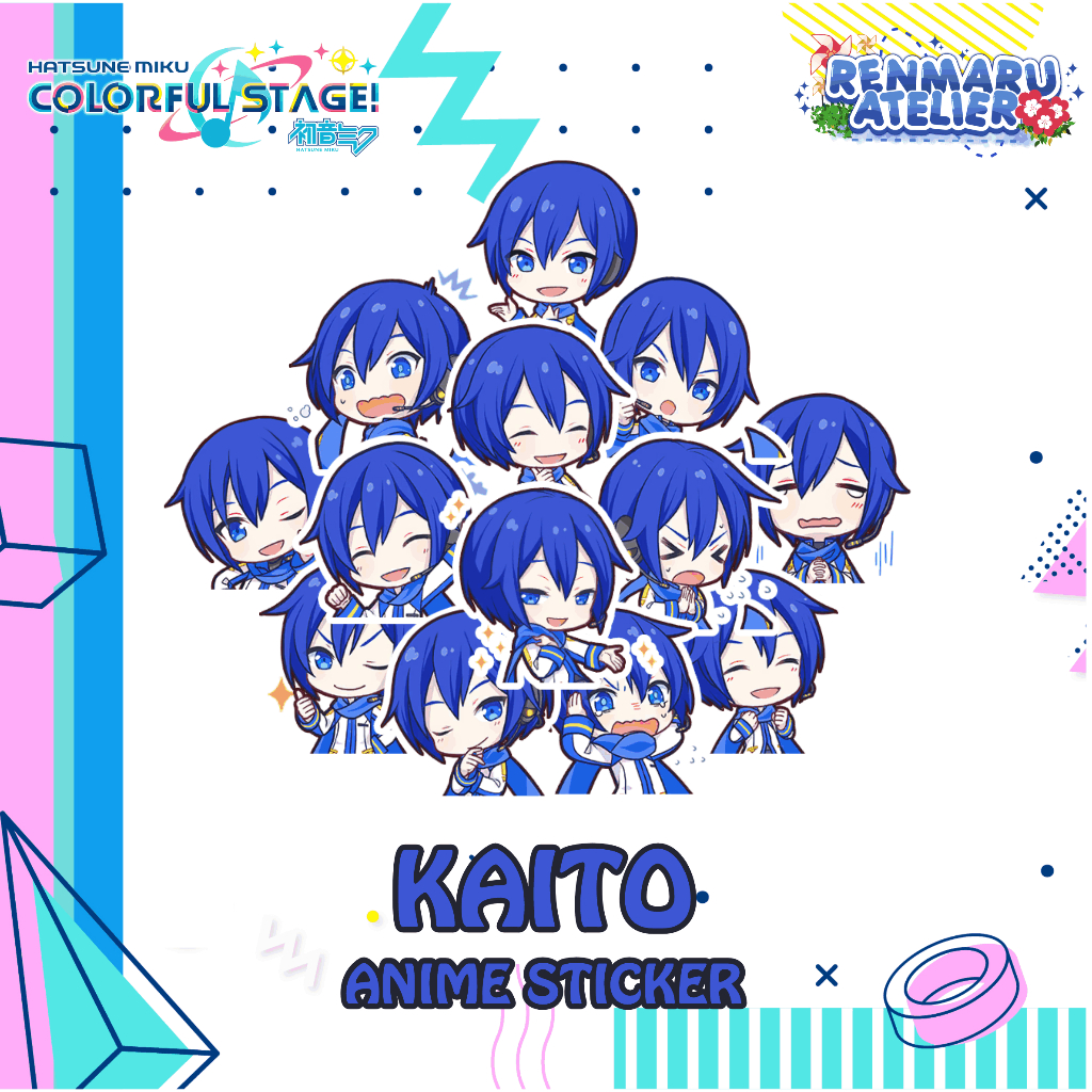 Stiker Anime Game Project Sekai KAITO | Stiker Laptop HP