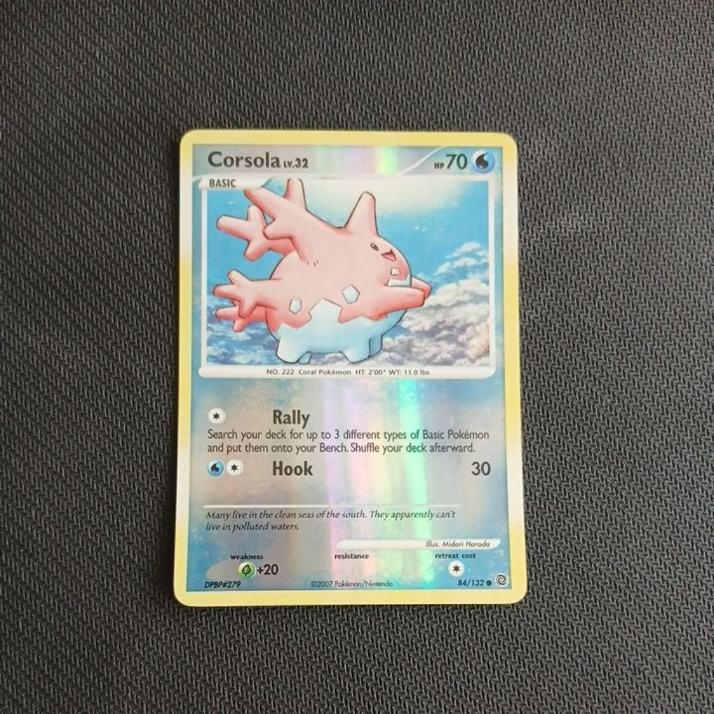 POKEMON CORSOLA SECRET WONDERS REVERSE FOIL SINGLES