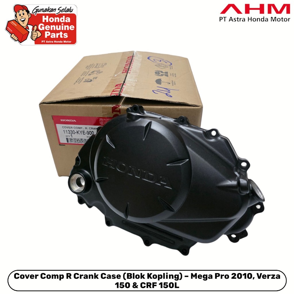 11330KYE900 CRANKCASE KANAN BAK BLOK KOPLING CB VERZA CRF 150L MEGAPRO NEW PART AHM