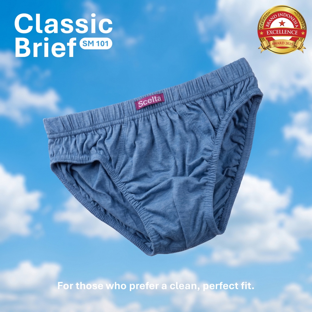 Scelta - 1Pcs Celana Dalam Pria Cd Cowok Laki-Laki Men'S Underwear Eceran Sm 101