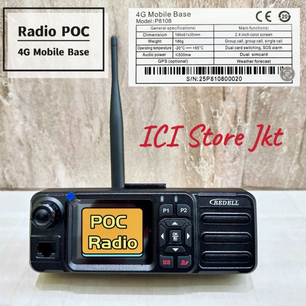 RIG POC Redell P 8108 POC Base Redell Base Poc Redell 4G