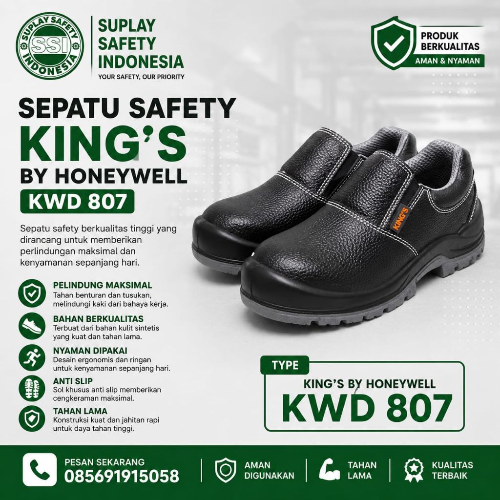 SEPATU SAFETY KINGS TYPE KWD 807X - KINGS 807 X - SEPATU PROYEK - KWD 807X  TERBARU - SAFETY KINGS