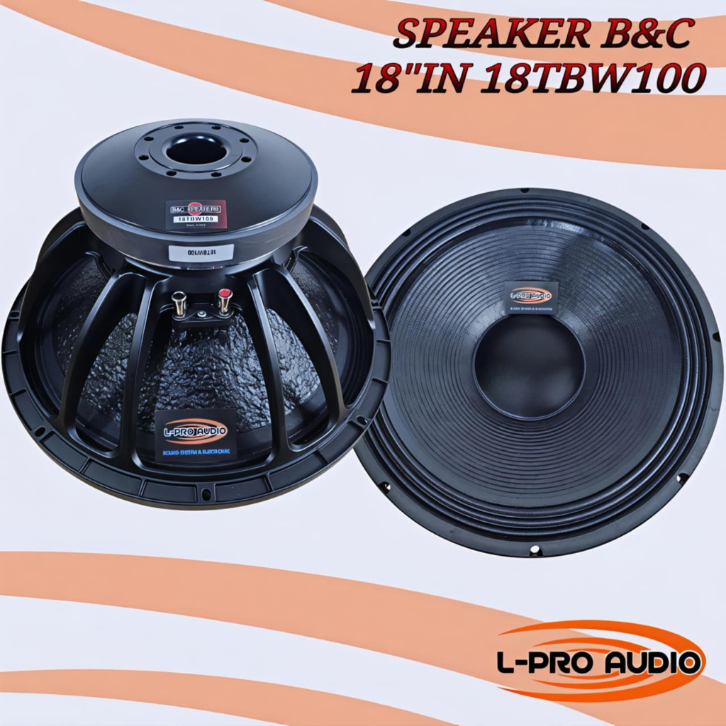 Speaker 18in B&C 18TBW100 BNC Subwoofer L PRO AUDIO