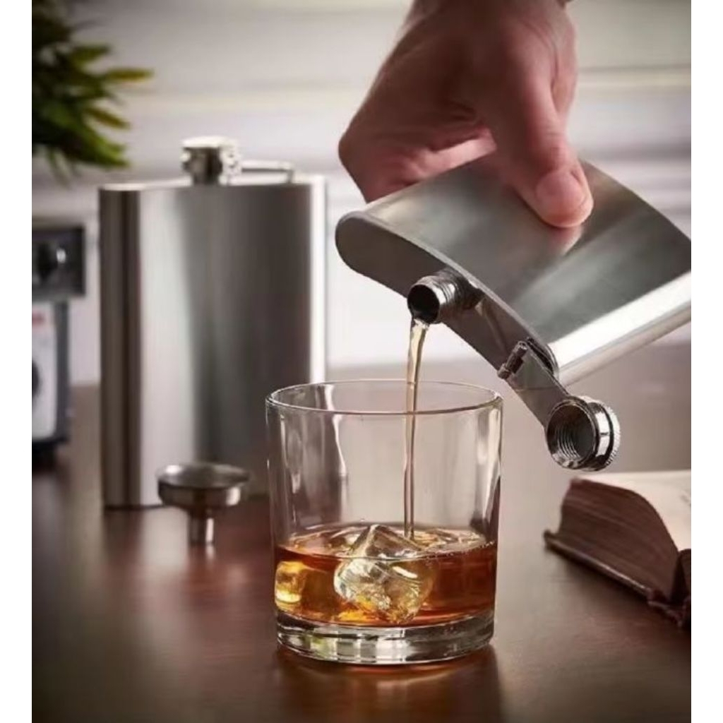 Botol Minum Wine Bir Hip Flask Stainles Steel