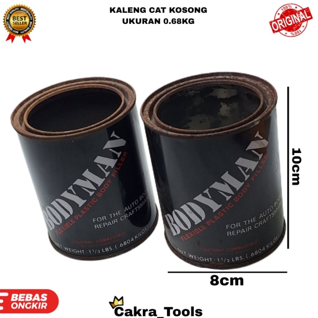 KALENG CAT KOSONG UKURAN O.68KG / KALENG KOSONG KALENG CAT