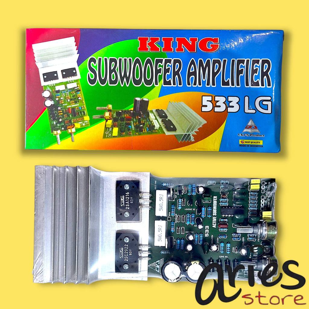 KIT SUBWOOFER AMPLIFIER AKTIF KING CKJ 533 LG