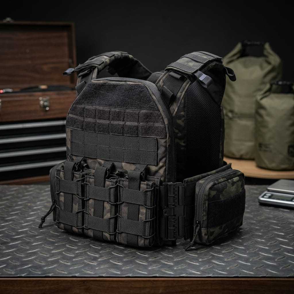 Body Vest Multicam Black Black Mamba Quick Release Cordura 1000D Tactical TNI POLRI