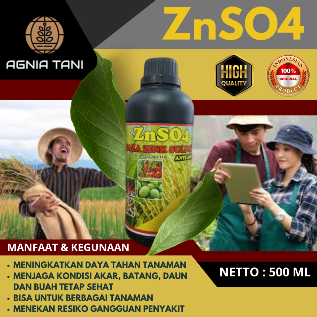 ZNSO4 GAZA 500ml - Pupuk Mikro Rekomendasi Petani Sukses