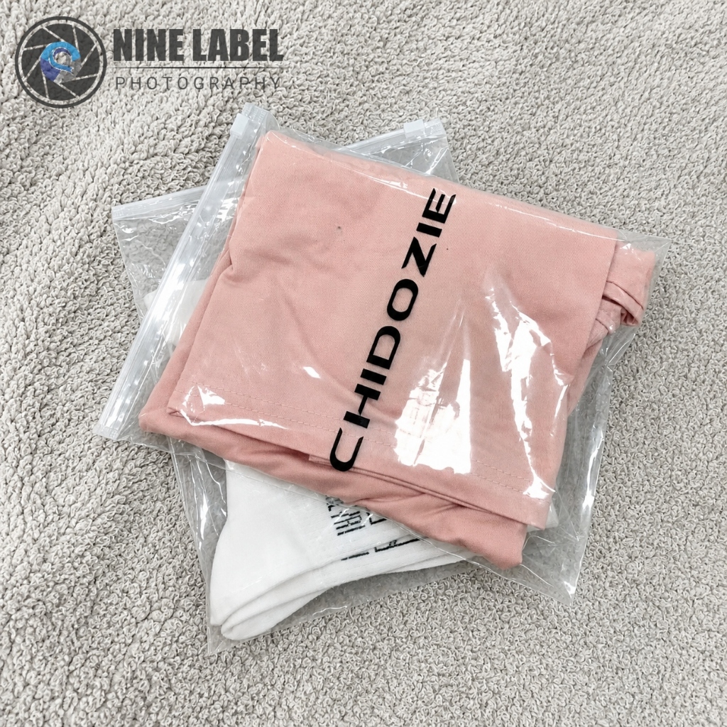 pouch bening, FREE SABLON, custom packaging, packaging ziplock, pouch hijab, plastik sablon, plastik