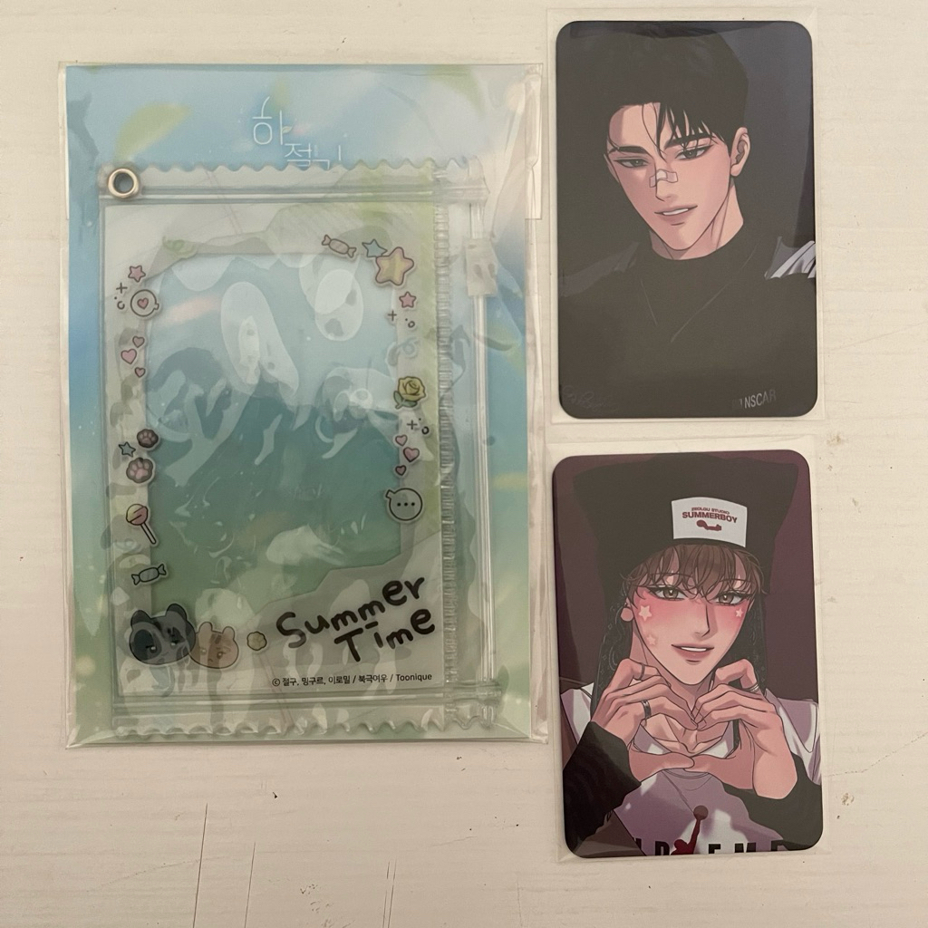MANHWA SUMMERTIME CARD HOLDER SET + PHOTOCARD
