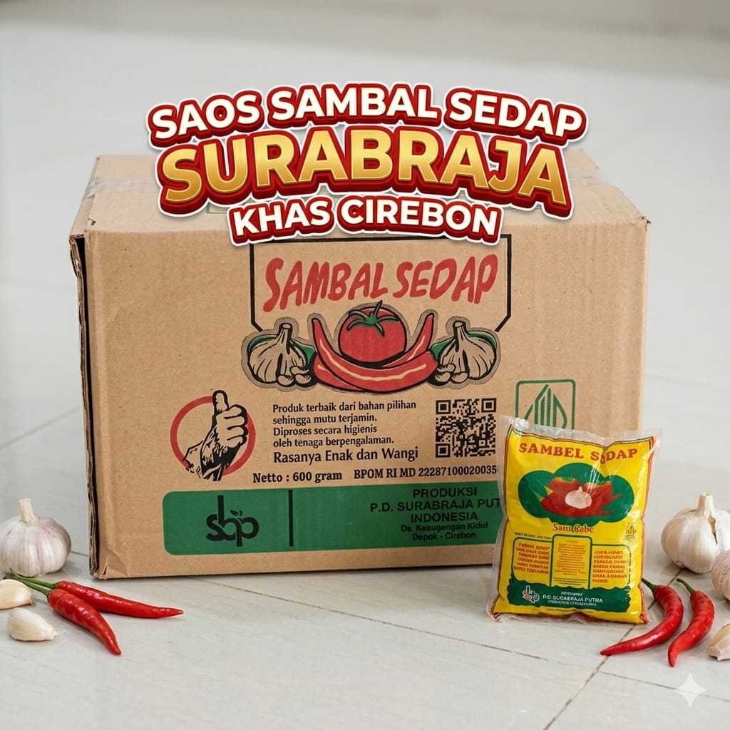 Saos Bakso Mie Ayam Surabraja Sambel Sedap Satu Dus 24 Pcs
