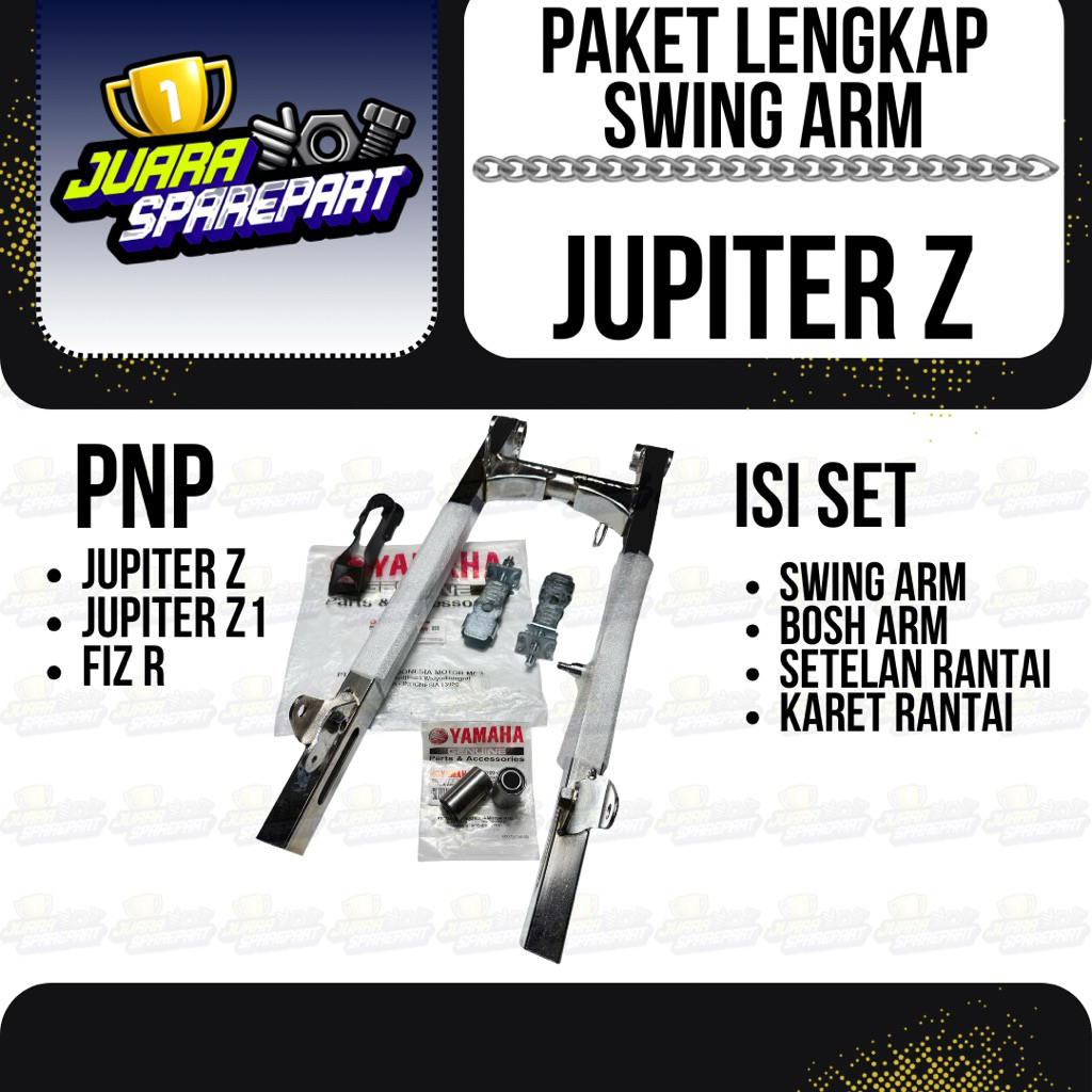Swing Arm Jupiter Z Panjang 55 cm Warna Chrome