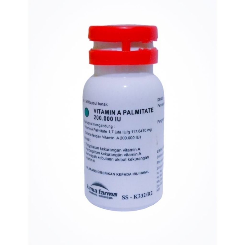 vitamin A 200.000 iu per botol isi 50pcs