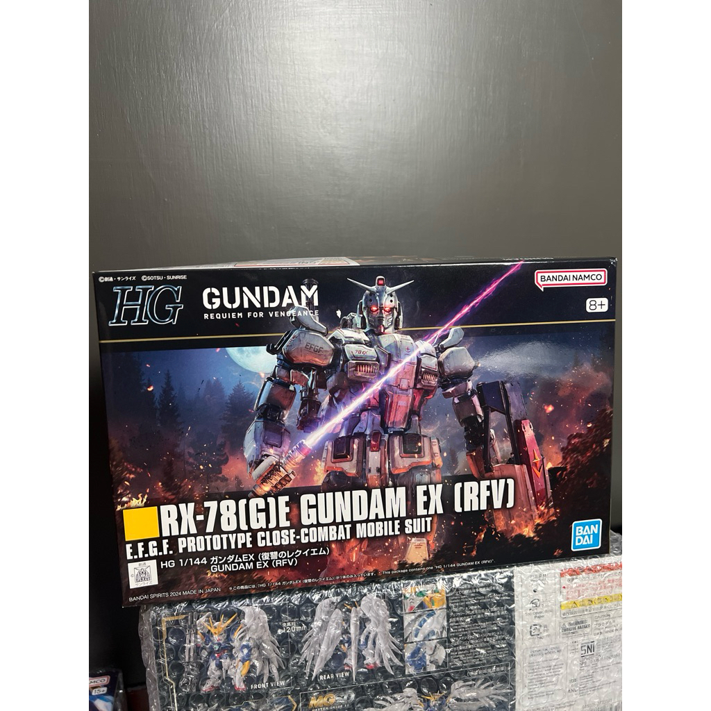 HG RX 78 Gundam EX RFV Bandai Original NEW MIB