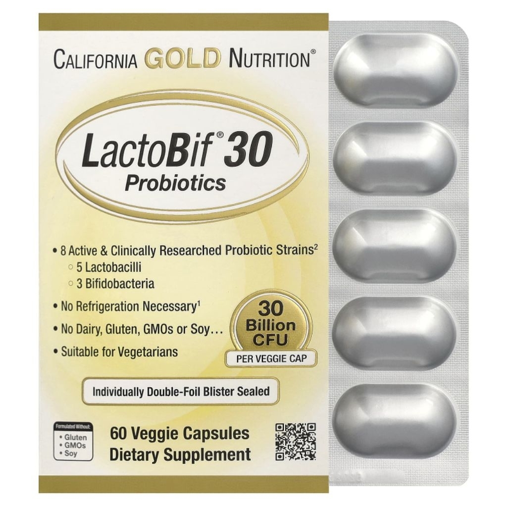 California gold nutritiom Lactobif 30 Probiotics