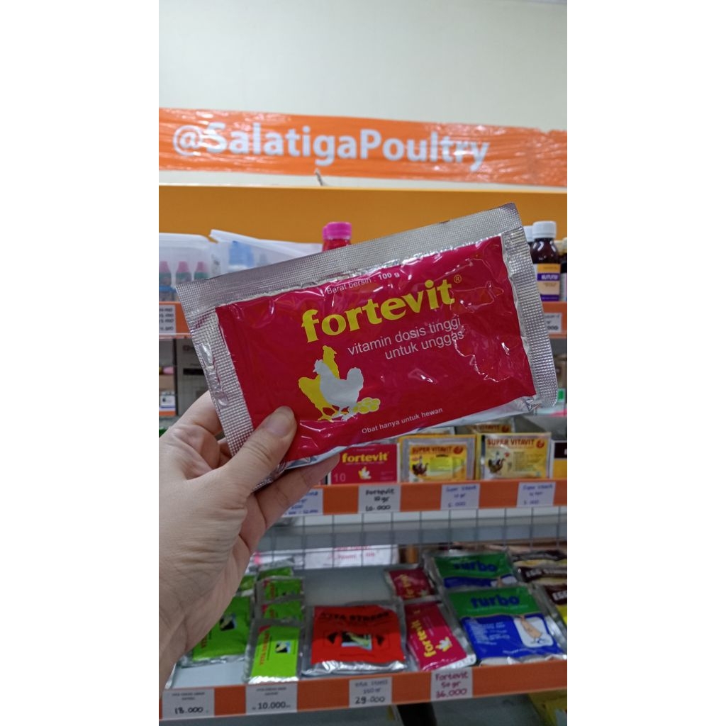 Fortevit 100gr medion | fortevit vitamin dosis tinggi untuk unggas
