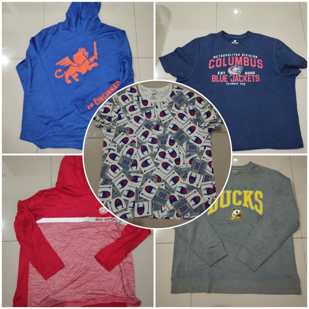 Pakaian Bekas/Preloved Kaos Kemeja Big Size Jumbo Branded Original - Update