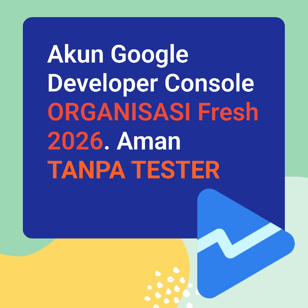 Akun Google Developer Console (Godev) Organisasi 2026 Verified Aman