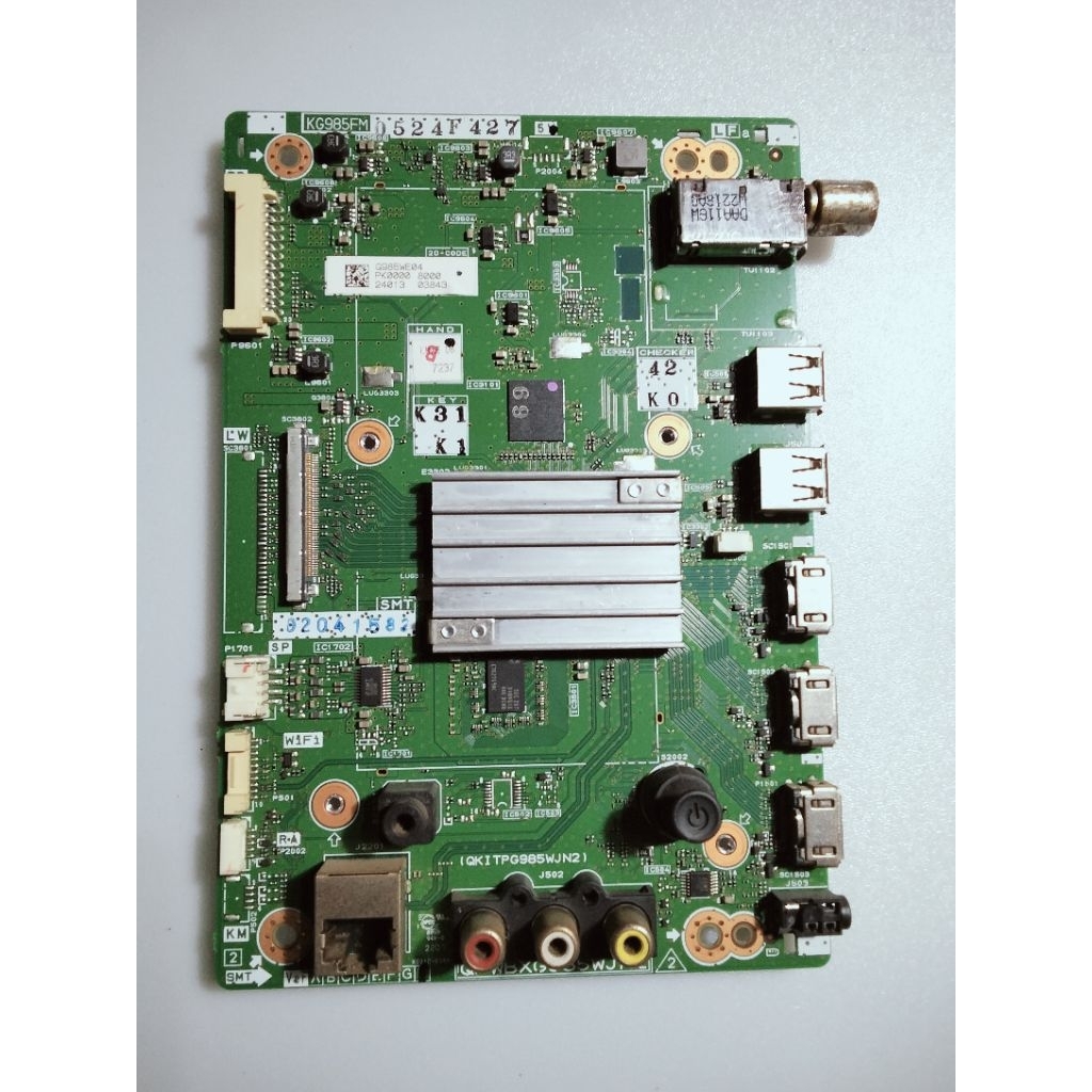 MAINBOARD MB MODUL MESIN TV SHARP 2T-C42BG1I 2TC42BG1I C42BG1I 42BG1I