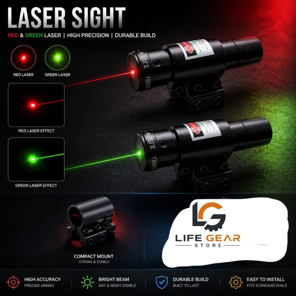 GREEN HIJAU SENTER LASER SCOPE CAHAYA MERAH RED DOT YX802
