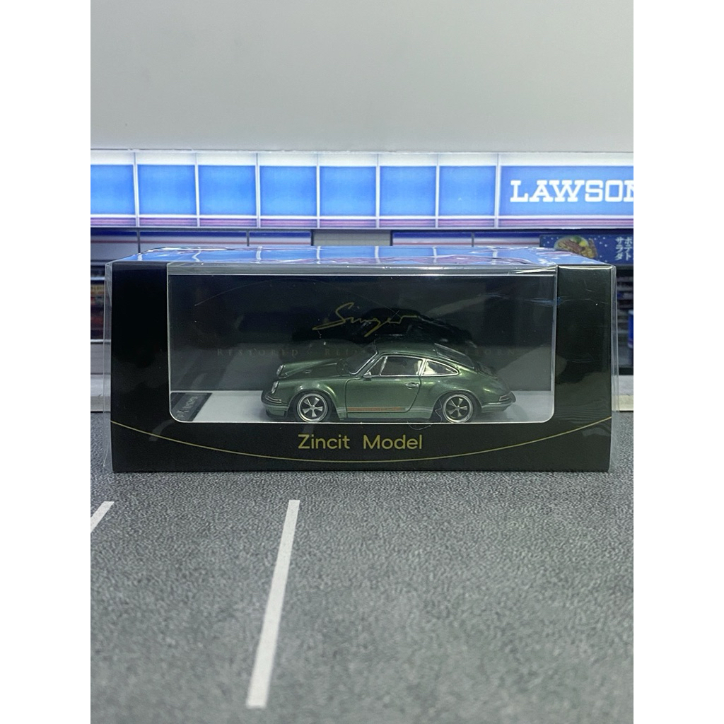 Zincit Model Porsche 911 Singer Coupe Metallic Green Hijau Limited Edition 999pcs Diecast Miniscale 