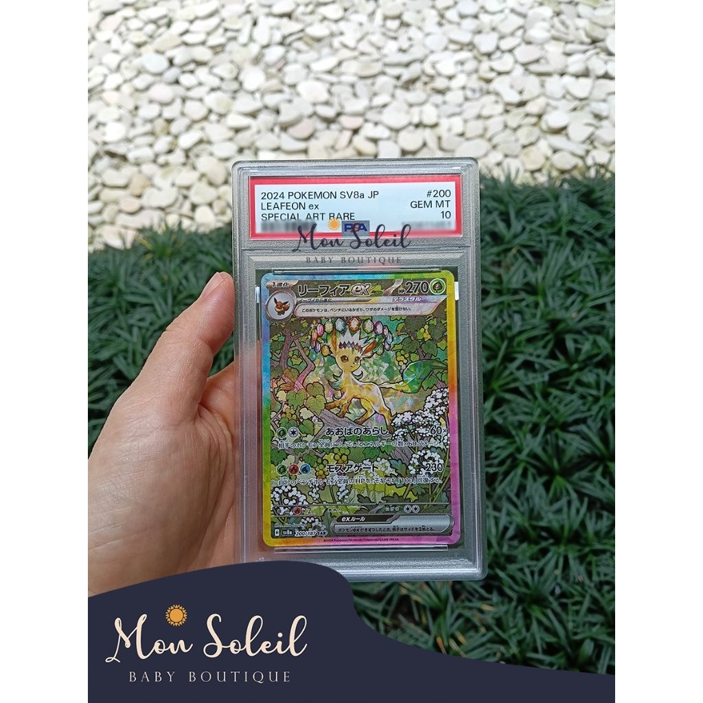 Pokemon TCG - Leafeon SAR Japanese Slab - Kartu Pokemon TCG Jepang PSA Slab