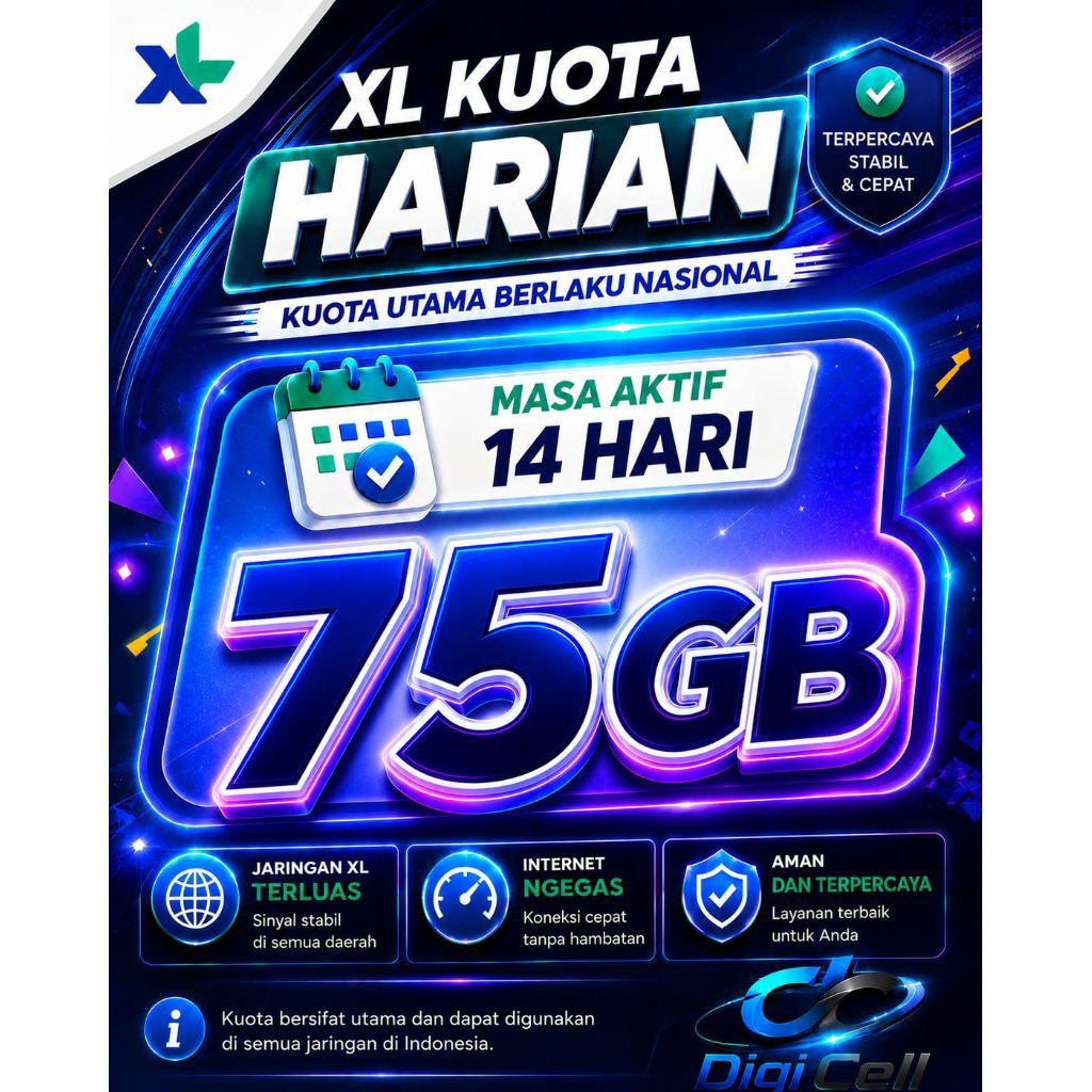 DATA XL FLEX MINI MURAH 75GB