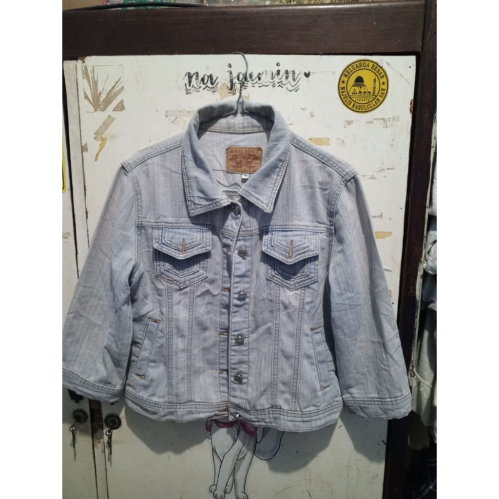 JAKET JEANS DENIM JAKET VINTAGE DENIM JEANS KANCING JAKET