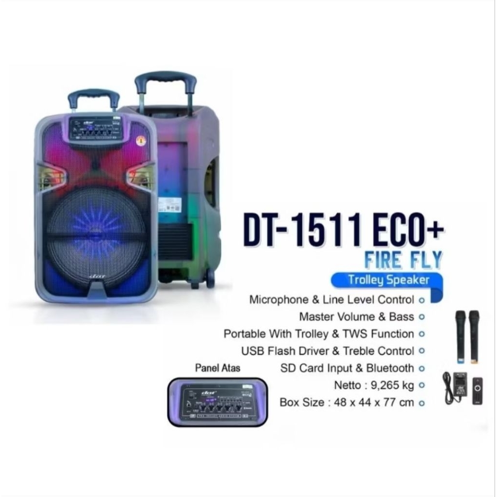 Speaker Portable DAT 15 inch DT-1511 / DT-1535
