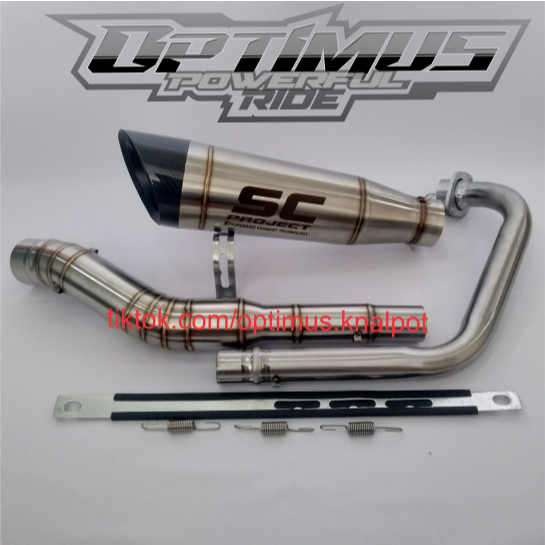 KNALPOT SC PROJECT S1 CBR150R R15 GSX VIXION CB150R XSR155 XABRE