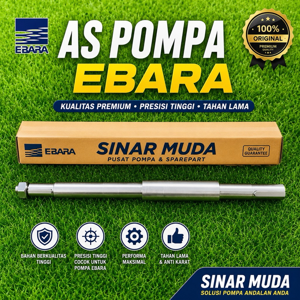 AS Pompa Air EBARA 80x65FSJA Shaft EBARA Original As pompa ebara